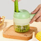 Rechargeable 4 In 1 Electric Vegetable Cutter With Multi-Function Slicer, Chopper, Grinder And Peeler For Fast Kitchen Preparation (Random Color)